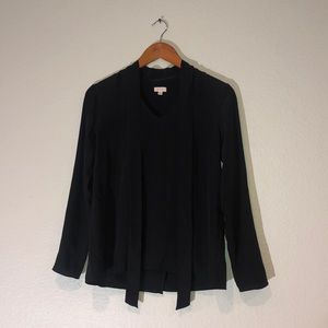 Cuyana Black Silk Shirt